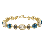 Pulsera de piedra, Bañado en oro, Vidrio de plomo
