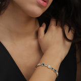 Pulsera de piedra, Bañado en oro, Vidrio de plomo