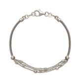 Pulseras Festivas, Plata 925 bañada en rodio, Sin piedra