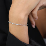 Pulseras Festivas, Plata 925 bañada en rodio, Zirconia cúbica artificial