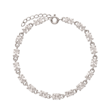 Pulseras Festivas, Plata 925 bañada en rodio, Zirconia cúbica artificial