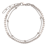 Pulseras Festivas, Plata 925 bañada en rodio, Sin piedra