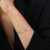 Pulseras Festivas, Plata 925 bañada en rodio, Sin piedra
