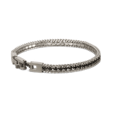 Pulsera de hombre, Acero inoxidable, Zirconia cúbica artificial