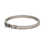 Pulsera de hombre, Acero inoxidable, Zirconia cúbica artificial
