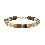 Pulsera de piedra, Bañado en oro, Jaspe artificial