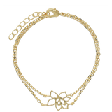 Pulseras Delicadas, Bañado en oro, Sin piedra