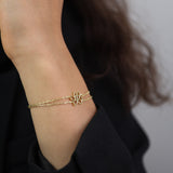 Pulseras Delicadas, Bañado en oro, Sin piedra