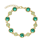 Pulseras Festivas, Bañado en oro, Vidrio de plomo