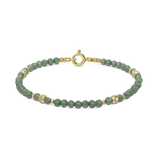 Pulsera de piedra, Bañado en oro, Vidrio de plomo