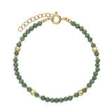 Pulsera de piedra, Bañado en oro, Vidrio de plomo