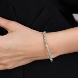 Pulsera de piedra, Bañado en oro, Vidrio de plomo