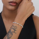 Pulsera de piedra, Bañado en oro, Vidrio de plomo