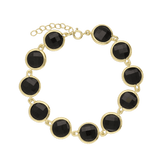 Pulseras Festivas, Bañado en oro, Vidrio de plomo