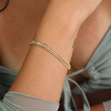 Pulseras Festivas, Bañado en oro, Sin piedra