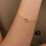 Pulseras Delicadas, Bañado en oro, Sin piedra