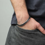 Pulsera de hombre, Acero inoxidable, Sin piedra
