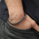 Pulsera de hombre, Acero inoxidable, Sin piedra