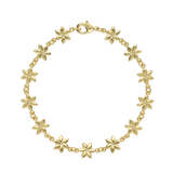 Pulseras Festivas, Bañado en oro, Sin piedra