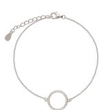 Pulseras Festivas, Plata 925 bañada en rodio, Zirconia cúbica artificial
