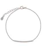 Pulseras Festivas, Plata 925 bañada en rodio, Zirconia cúbica artificial
