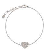 Pulseras Festivas, Plata 925 bañada en rodio, Zirconia cúbica artificial