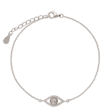 Pulseras Festivas, Plata 925 bañada en rodio, Zirconia cúbica artificial