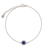 Pulseras Festivas, Plata 925 bañada en rodio, Zirconia cúbica artificial