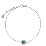 Pulseras Festivas, Plata 925 bañada en rodio, Zirconia cúbica artificial