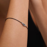 Pulseras delicadas, Plata de Ley 925, Sin piedra