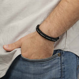 Pulsera de hombre, Acero inoxidable, Sin piedra