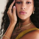 Pulseras Festivas, Bañado en oro, Sin piedra