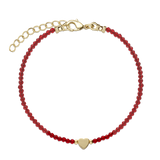 Pulseras delicadas, Bañado en oro, Vidrio de plomo