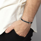 Pulsera de hombre, Acero inoxidable, Sin piedra