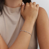 Pulseras Festivas, Plata 925 bañada en rodio, Zirconia cúbica artificial