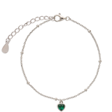 Pulseras Delicadas, Plata 925 bañada en rodio, Zirconia cúbica artificial