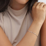 Pulseras Festivas, Plata 925 bañada en rodio, Zirconia cúbica artificial