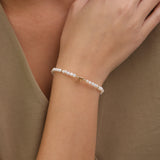 Pulsera de perlas, Bañado en oro, Perla cultivada