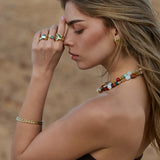 Esposas y brazaletes, Bañado en oro, Sin piedra