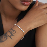 Pulsera de tenis, Bañado en oro, Vidrio de plomo