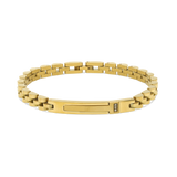 Pulsera de hombre, Acero inoxidable, Zirconia cúbica artificial