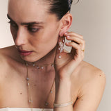 Pulsera de tenis, Bañado en oro, Zirconia cúbica artificial