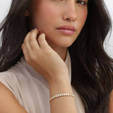 Pulsera de tenis, Bañado en oro, Zirconia cúbica artificial