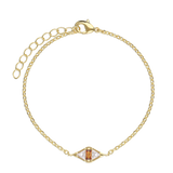 Pulseras Delicadas, Bañado en oro, Zirconia cúbica artificial