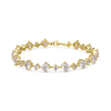 Pulseras Delicadas, Bañado en oro, Zirconia cúbica artificial