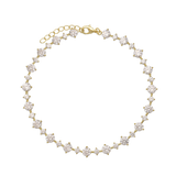 Pulseras Delicadas, Bañado en oro, Zirconia cúbica artificial