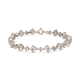Pulseras Delicadas, Plata 925 bañada en rodio, Zirconia cúbica artificial