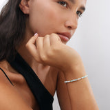 Pulsera de piedra, Bañado en oro, Zirconia cúbica artificial