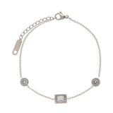 Pulseras Delicadas, Acero inoxidable, Zirconia cúbica artificial