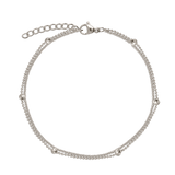 Pulsera a capas, Acero inoxidable, Sin piedra